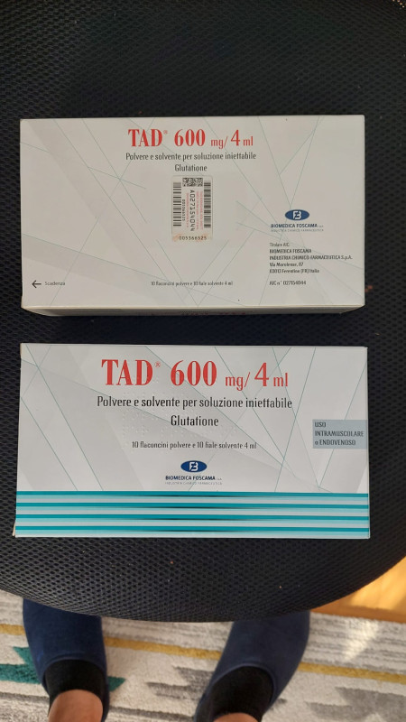 Glutation Glutathione 600mg/4ml 2 kutije rok 09/25 - Ostalo