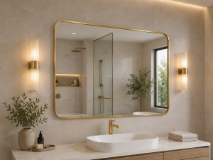 OGLEDALO 60X80 GOLD OG0108