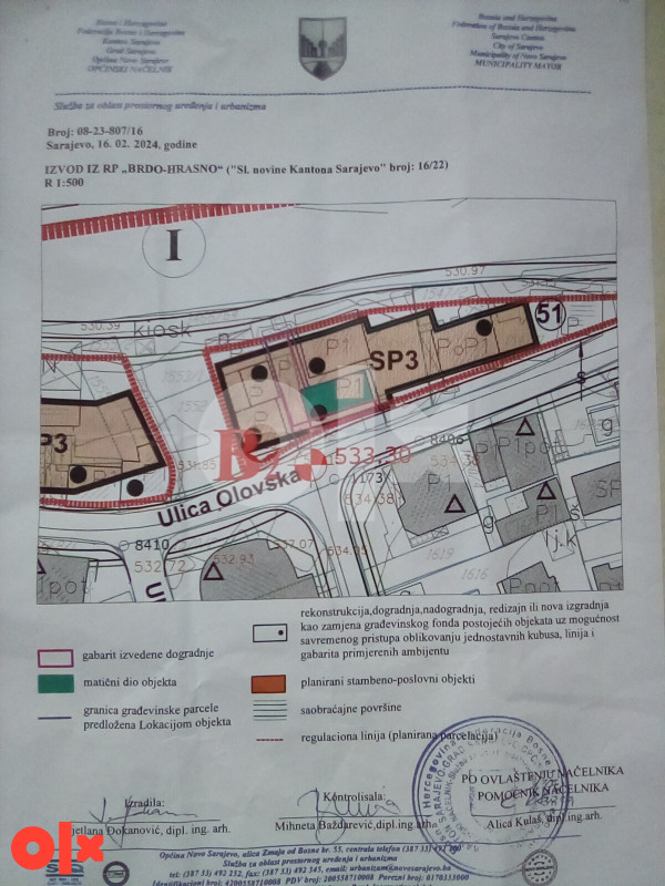 Gradevinska parcela - 400m2 Novo Sarajevo 2