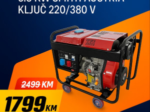 DIZEL AGREGAT ZA STRUJU 6.5 KW SMITH AUSTRIA KLJUČ 220/380 V