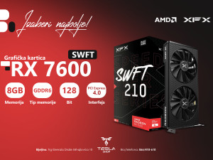 XFX AMD Radeon RX 7600 SPEEDSTER SWFT 8GB