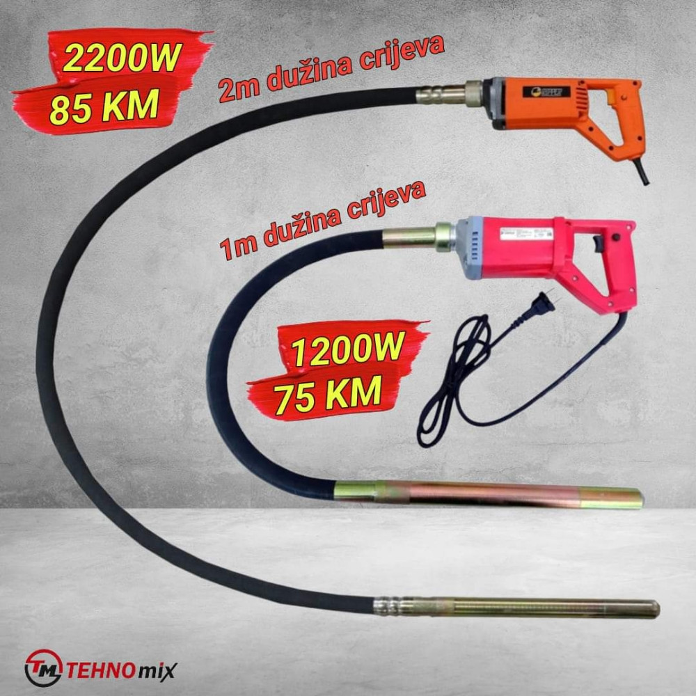 Vibrator za beton igla 1m i 2m AKCIJSKA CIJENA