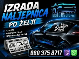 Naljepnice za auto po želji
