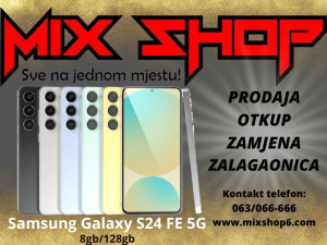 Samsung Galaxy S24 FE 5G 8/128GB *Garancija*Zamjena* 8GB S24FE