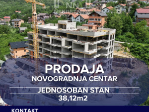 NN Nekretnine : Jednosoban stan 38m2 - Centar - novogradnja