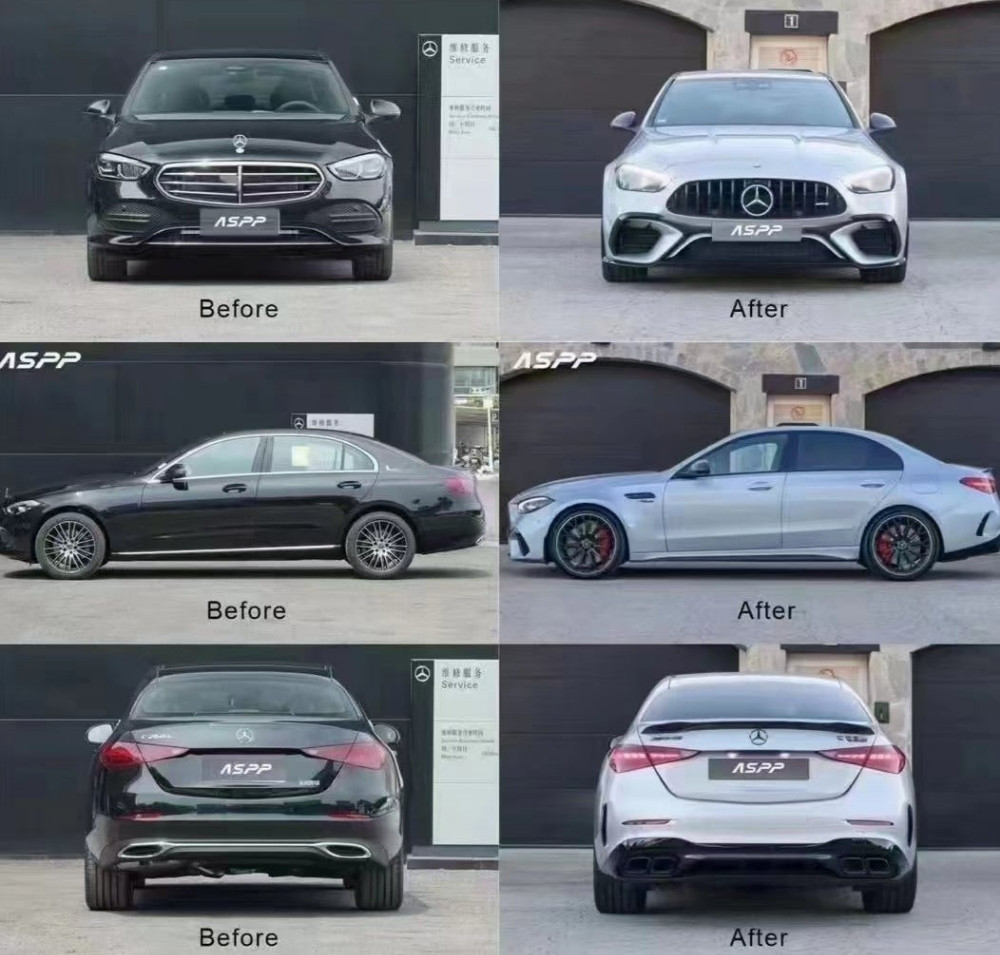 Mercedes C W206 2021-2024 AMG C63 Bodykit Branik Branici Maska