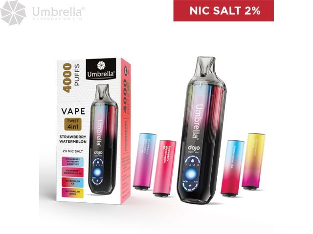 Umbrella VAPE TWIST 4in1 4000 PUFFS 4 arome - Električne cigarete