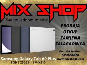 GALAXY TAB A9 PLUS 11" X210 8GB/256GB **Garancija** WiFi Wi Fi sm