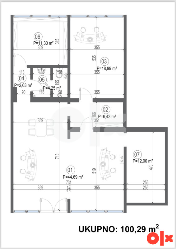 Poslovni prostor Živinice CENTAR 150m2 2