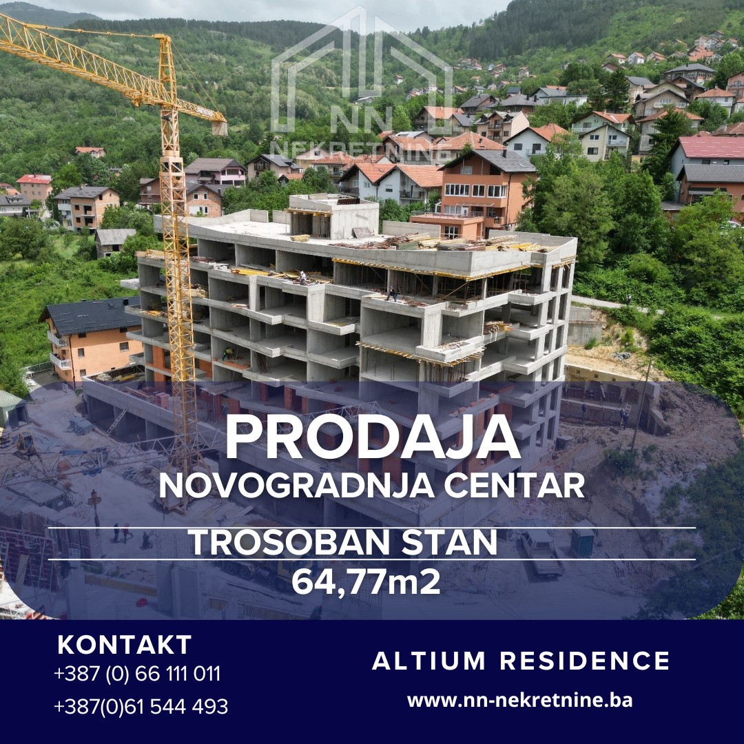 NN Nekretnine : Trosoban stan - novogradnja - Centar