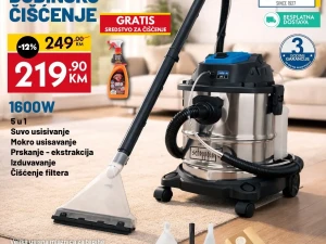 GRATIS//Scheppach usisivač za dubinsko čišćenje SprayVac20