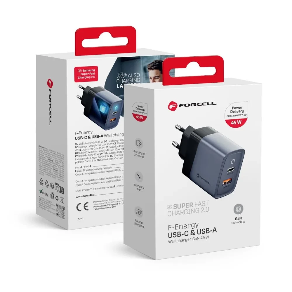 FORCELL F-ENERGY GaN VT-39 Type C + USB 45W