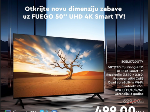 TV Fuego 50" 50ELU720GTV DLED 4K Smart Google TV