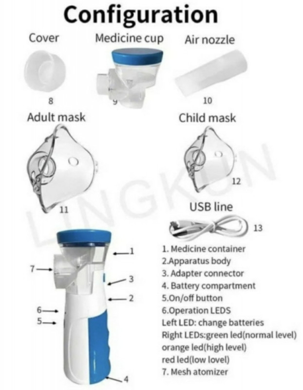 Inhalator za djecu i odrasle BESUMNI