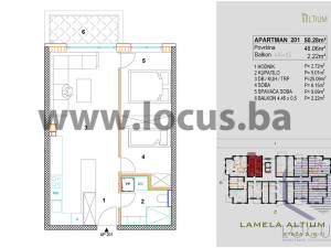 NOVOGRADNJA CENTAR! Dvosoban stan 50m2