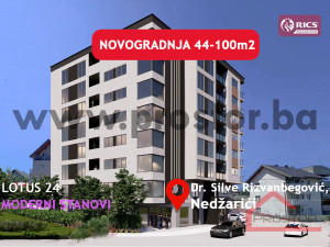 NOVOGRADNJA NEDŽARIĆI:Stan 44-100m2,popust do 7%