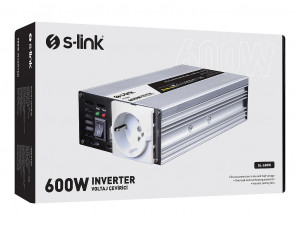 PRETVARAČ/ INVERTER NAPONA 12V 230V 600W SL-600W S-LINK