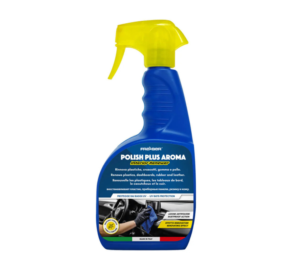 FRABER POLISH PLUS AROMA Sjaj za Plastiku Kožu Sa Mirisom 750ml