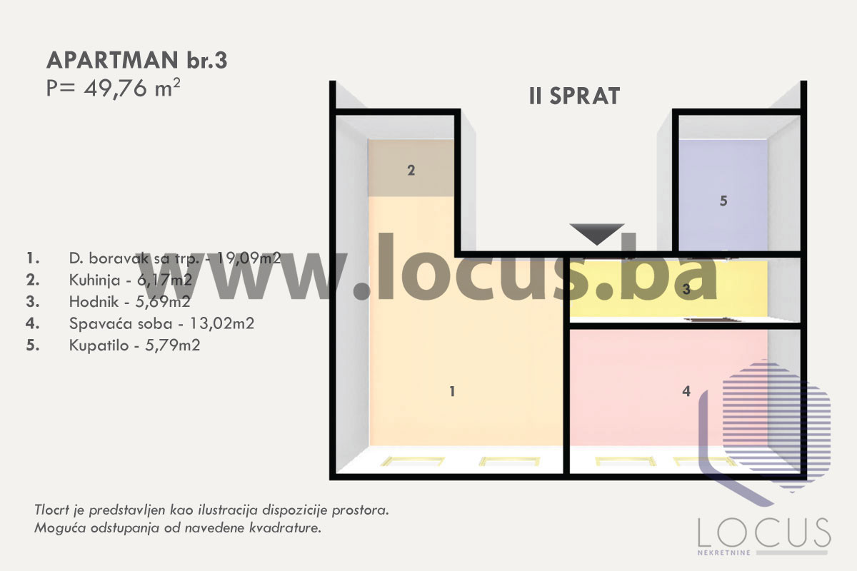 NOVOGRADNJA BJELAŠNICA!Dvosoban apartman,49m2 11