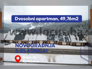 NOVOGRADNJA BJELAŠNICA!Dvosoban apartman,49m2