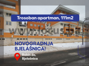 NOVOGRADNJA BJELAŠNICA! Dvoetažni apartman 111m2
