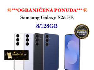 Samsung Galaxy S25 FE S25FE 8GB 128GB Jetblack NOVO