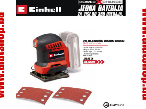 Einhell aku vibraciona brusilica PXC TE-OS 18/113 Li  Solo