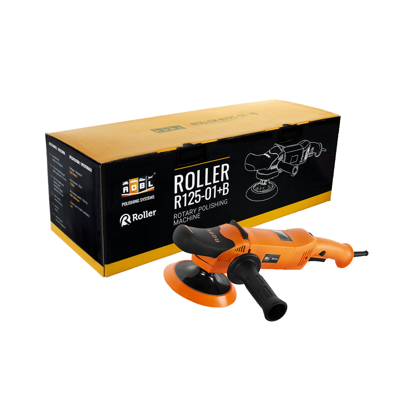 ADBL Roller DA 15mm Polirka 125mm Mašina za Poliranje + Bag