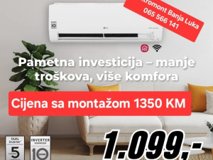 Klima LGS12EC dual INVERTER Wi-Fi Novi model Elektromont B.Luka