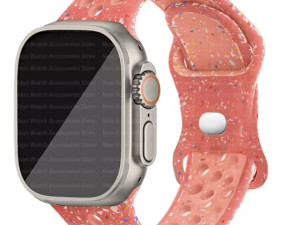 Silikonska narukvica Apple Watch 40mm 41mm 42mm (S10) orange Pink
