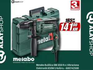 Metabo Bušilica SBE 650 R+L Vibraciona 650W U Koferu 600742500