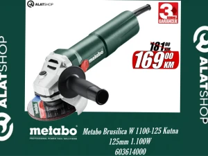 Metabo Brusilica W 1100-125 Kutna 125mm 1.100W  603614000