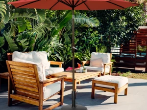 Suncobran sa postoljem sa debljim platnom