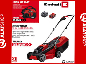 Einhell aku kosilica kosačica za travu PXC GE-CM 18/30 Li Kit