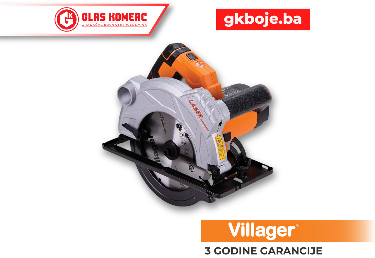 VILLAGER Ručna kružna pila - cirkular sa laserom VLN 185 - 1500 W