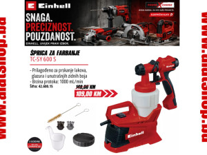 Einhell pištolj šprica za farbanje TC-SY 600 S