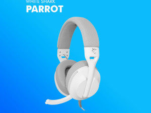 SLUŠALICE White Shark PARROT Gaming