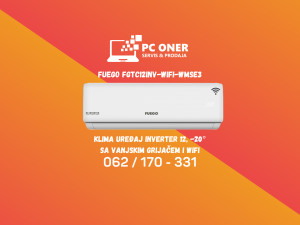 KLIMA UREĐAJ 12 FUEGO FGTC12INV-WIFI-WMSE