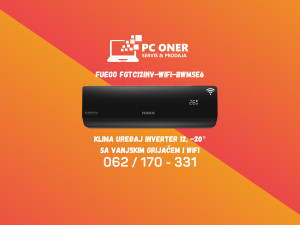 KLIMA UREĐAJ 12 FUEGO FGTC12INV-WIFI-BWMSE6