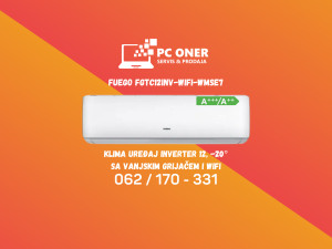 KLIMA UREĐAJ 12 A+++ FUEGO FGTC12INV-WIFI-WMSE7