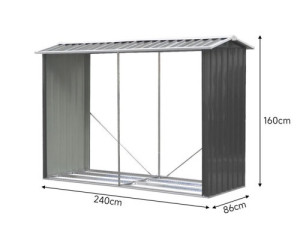 Spremište za drva 2400x860x1600mm