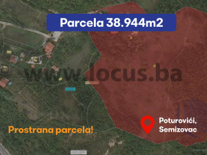 LOCUS: Zemljište površine 38.944m2, Semizovac