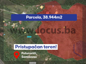 LOCUS: Zemljište površine 38.944m2, Semizovac
