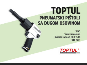Pneumatski pištolj sa dugom osovinom 3/4" 813Nm