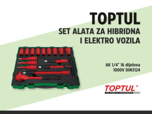 Alati za hibridna i elektro vozila TOPTUL (SET) 1/2"