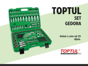 Gedore (SET) 1/4", 3/8", 1/2", duboke 4-32mm, plitke 6K