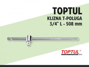 Klizna T-poluga TOPTUL 3/4" L-508mm