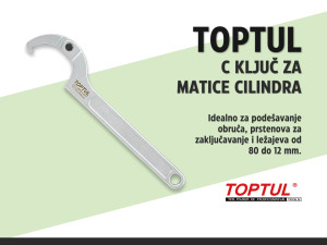 C ključ za matice cilindra TOPTUL 80-12 mm
