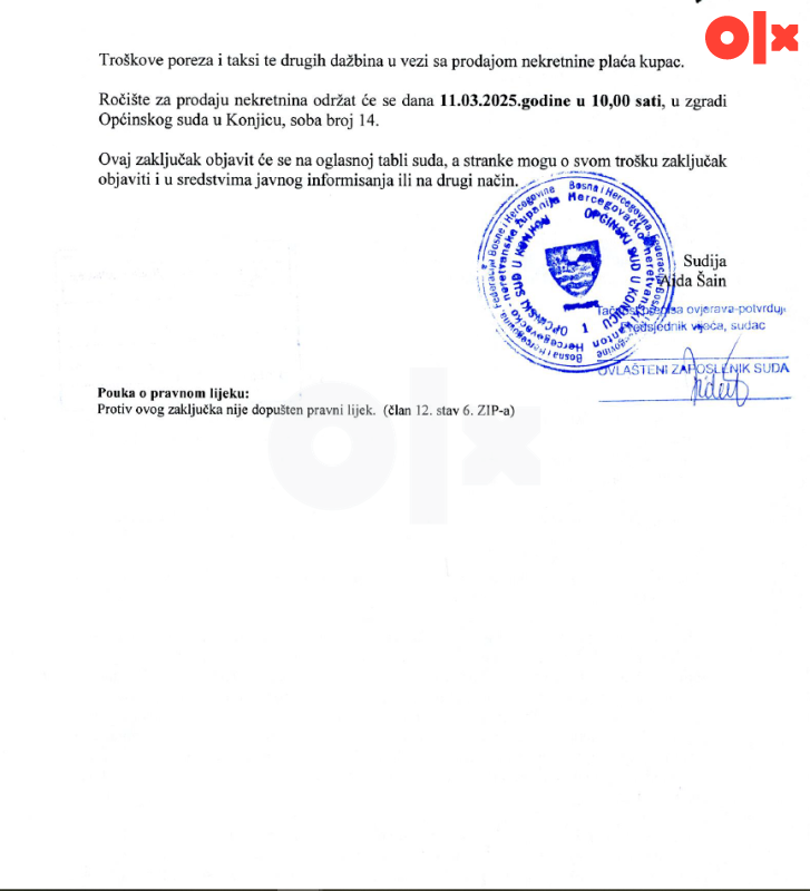 Poslovne zgrade - Jablanica, Šljunkara do broja 29