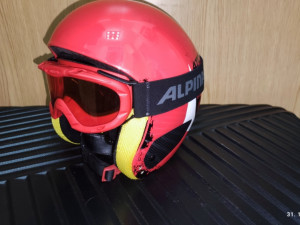 Dječija kaciga Atomic S velicina sa brilama Alpina